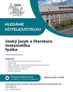 Hledáme učitele/učitelku